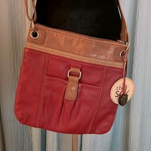 The Sak Leather Crossbody Hobo Bag